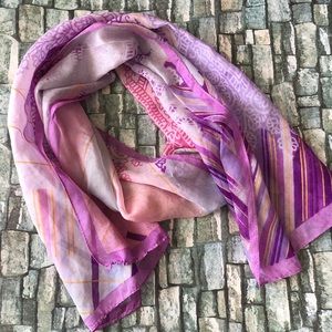 Jones New York Sheer Henna Print Scarf